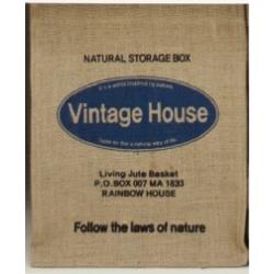 【JUTE】ヴィンテージバスケット <Vintage House> JSB-004